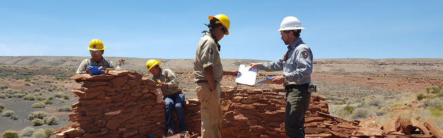 National Park Service ranger and crew member working 2